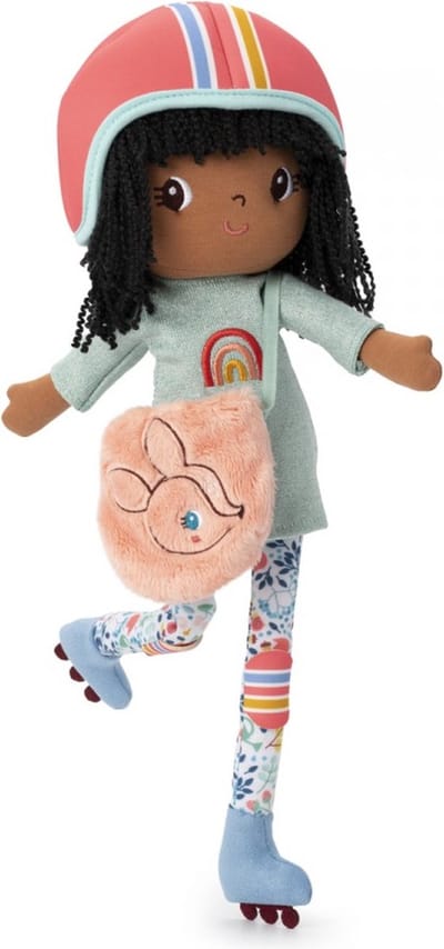 Lilliputiens - Knuffelpop - Liza op skates - 43 Cm