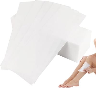 Vliesstrips - Ontharingsstrips - Huidverzorging - Zacht en huidvriendelijk - 100 stuks 7x20cm - Wit