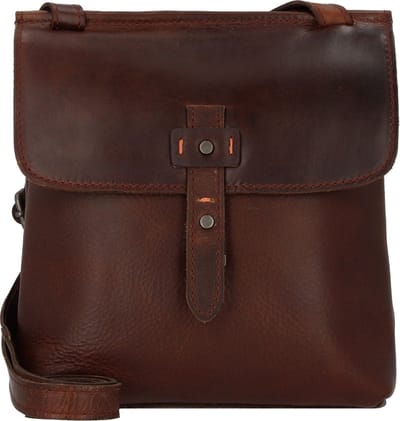HAROLD'S Leren Schoudertas Aberdeen Handbag Upend Brown Donkerbruin