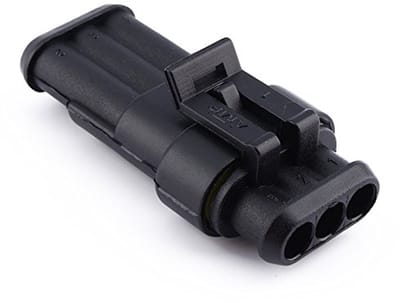 3 Pin Way Wire Connector Plug Kit 1.5mm Terminals Warmte Snelle vergrendeling Draad Sockets Plug Connector voor Auto Motorfiets Auto Truck Onderhoudsgereedschap