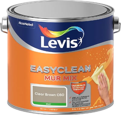 Levis - Easyclean Mur Mat Mix - Clear Brown C60 - Mengverf - 2,5 L
