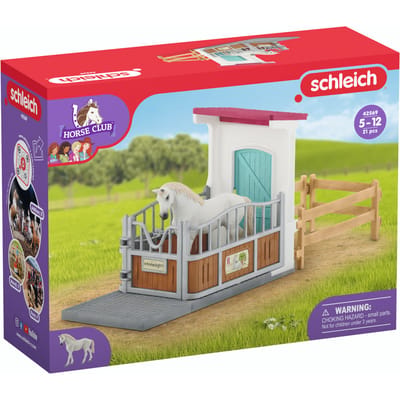 schleich HORSE CLUB - Paardenbox - Speelfigurenset - Kinderspeelgoed voor Jongens en Meisjes - 5 tot 12 jaar - 42569