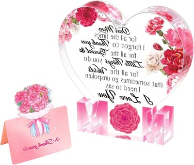 Decoratieve Acryl 3D Vlinder Cadeau voor Moeder, Originele Ideeën voor Moede