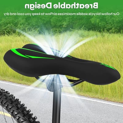 Comfortabele Fietszadel voor Mannen en Vrouwen, Waterdicht en Zacht Kussen voor Fietsen en Recreatief Gebruik