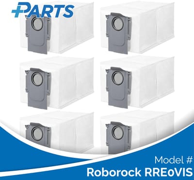 Roborock RRE0VIS Stofzakken (6 Stuks, Plus.Parts® alternatief voor 8.02.0239)