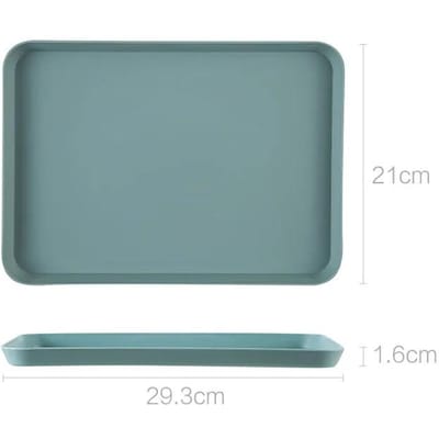 Nordic Rechthoekig Plastic Opdienblad Huis Keuken Fruit Dessert Dienblad Dinerbord Opbergorganizer Keukenaccessoires