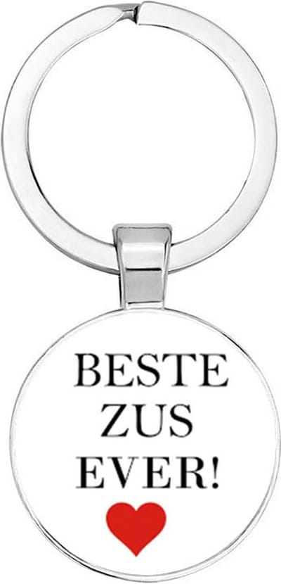 Akyol - Beste zus ever Sleutelhanger - zus - een goede zus - familielid - cadeautje voor zus - familie - beste ooit - cadeau - verjaardag - kado - geschenk - gift - verrassing - 2,5 x 2,5 CM