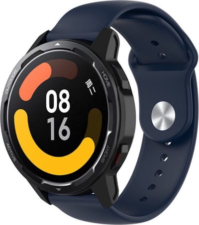 Strap-it Siliconen sport bandje - geschikt voor Xiaomi Watch S1 (Active/Pro) / Watch 2 Pro / Watch S3 / Mi Watch / Amazfit Balance / Bip 5 / Pace / Stratos - donkerblauw