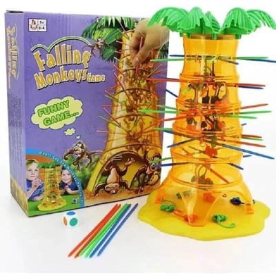 Monkey Climbing Tree Game Speelgoed Kinderen Interessant Intelligentie Speelgoed Klimmen Desktop Spel Party Spel Grappig Speelgoed voor Kinderen geel