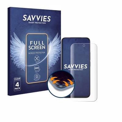 Savvies - Screenprotector voor Xiaomi 17 - Folie Beschermfolie transparant volledig dekking 4 Stuks
