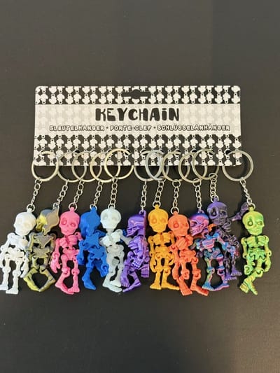 Duckiez Sleutelhanger Laser Color Skeleton - 1 stuk