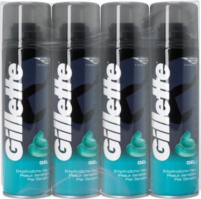 Gillette Scheergel voor de Gevoelige Huid - 4 x 200 ml