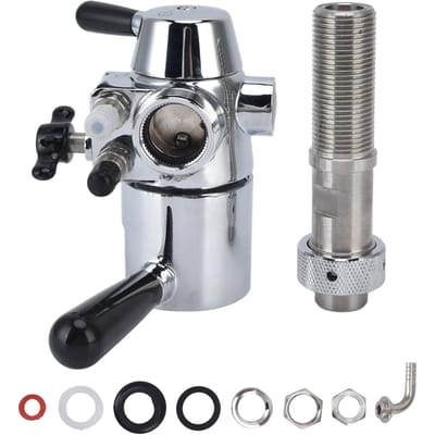Kit de remplissage de bouteilles de bière sans mousse, contre-pression, en acier inoxydable 304, outil de remplissage de bouteilles en verre