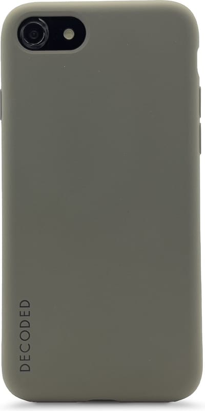 DECODED Siliconen Back Cover - iPhone SE 2 / SE 3 / 7 / 8 - Beschermhoesje - Donker Groen