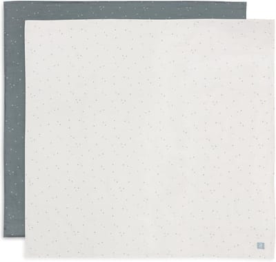 Hydrofiele Luiers 2-Pack Zee Groen 115x115 cm 100% Katoen | Omslagdoeken en Spuugdoeken