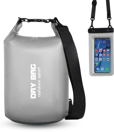 Dailygoods- Dry Bag Waterdicht - Waterdichte Tas 5/10/15 Liter - Schouderriem - Rol-Top - Hoogfrequente Naadtechnologie - Duurzaam PVC