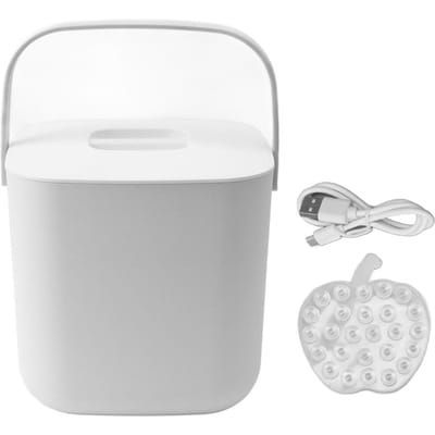 Mini Afwasmachine 18W 8.5V 2A 2000mah Draagbare Aanrecht Afwasmachine voor Servies Fruit Groente wit