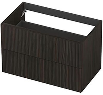 INK - Onderkast 2L Fineer Gefreesd Tbv Greep - 800x450x520 Mm - Matt Intens Black