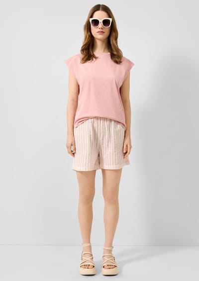 Katoenen gestreept shirt dames QS