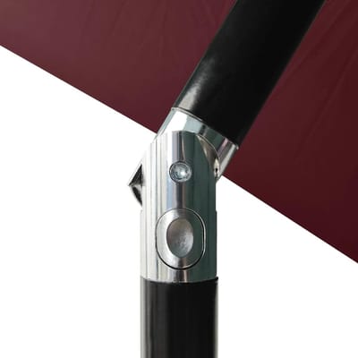 Parasol- Gartenschirm LED Solar 300 cm – Depauwonen Neigbarer Terrassenschirm mit 96 LED, 9 Beleuchtungsmodi, 35° Kippbar, Sonnenschirm für Garten, Balkon, Terrasse, Outdoor Sonnenschutz, wasserdic...