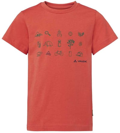 Vaude Bike Lezza T-shirt Met Korte Mouwen Oranje 104 cm Jongen