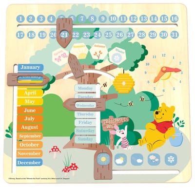 Disney Kalender Winnie The Pooh Junior Hout Geel