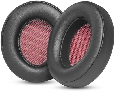 Dailygoods - Vervangende oorkussens Compatibel met Teufel Real Blue NC/REAL Blue/Real Pure (2020) Stereo Hoofdtelefoon Accessoire reserve Kussens(Rood)