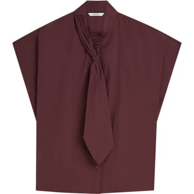 Summum - Taft top sjaalkraag - 2s3526-12259