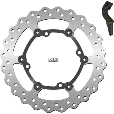 Vlotterende motorremschijfset en steuntje NG Brake Disc Wave 1325XK16