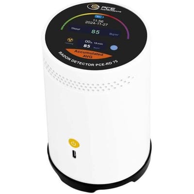 PCE Instruments PCE-RD 75 Radonmeter Met datalogger Kalibratie Fabrieksstandaard (zonder certificaat)