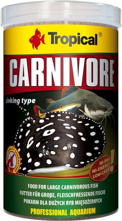 Tropical Carnivore - 1 Liter - Voer voor roofvissen - Visvoer