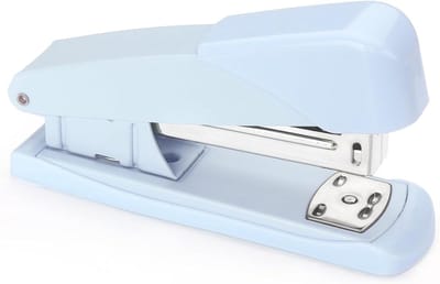 Nietmachine - Handnietmachine Bureaunietmachine - Documenten Samenvoegen - Draaibaar Aambeeld - 20 Vel Capaciteit - Blauw