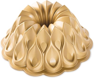 Bakvorm voor taarten – Verjaardagscorona – Gietaluminium – Goud