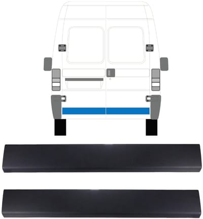 Sierlijst achterdeur voor Fiat Ducato 1994-2002 / Links + Rechts / Set