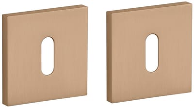 Stile sleutelrozet - deurrozet - 53 x 53 x 7 mm - lichtbruin