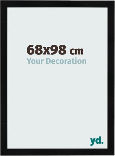 Your Decoration - Fotolijst 68x98 cm - MDF - Zwart Hoogglans - Pisa