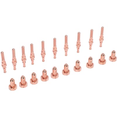 10 stuks 9 8212 Mondstukken 10 stuks 9 8215 Elektroden Messing Mondstuk Elektrode Set voor SL60 SL100 Plasma Snijtoorts