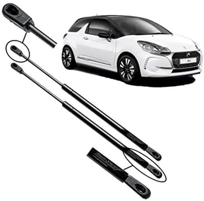 2x Gasveren Achterklep Steun voor Citroen DS3 (2009-2018) - Vervangingsset voor Achterklep