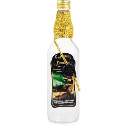 Bimberek Serie - Decoratieve Glazen Fles - 500ml - Voor Alcoholische Dranken - Met Ozdobny Koord