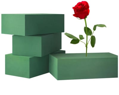 Dailygoods- Schuim Bloemschikken - Decoratief - Lichtgewicht - Ideaal voor Bloemstukken - 30.4 x 25.4 x 11.9 cm - Veelzijdig - Bloemschikschuim