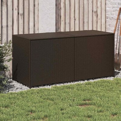 vidaXL - Tuinbox - 283 - L - poly - rattan - bruin