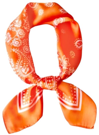 Mooie Dames sjaal oranje | Youhomy accessoires sjaal 70x70cm | Sjaal vierkant zijde feeling | Hoofdsjaal voor vrouwen | Stewardess Sjaaltje Orange| Neksjaal WK/EK voetbal| Koningsdag oranje
