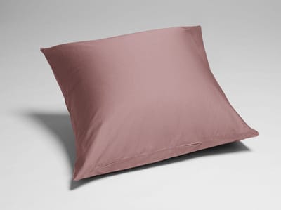 Yumeko kussensloop katoensatijn poederroze 65x65 - Bio, eco & fairtrade - 1 stuk
