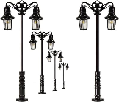 5 stuks Modelbaan Straatlampen TL-Model Verlichting 47mm