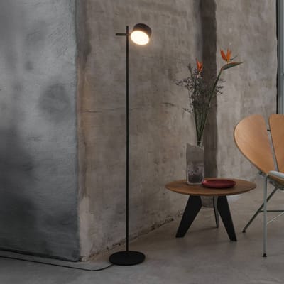 OSRAM DECOR Kyoto LED Vloerlamp 12W 3000K 350lm Zwart, Aluminium, Touch-Dim, voor Woonkamerlamp, CRI90, IP20