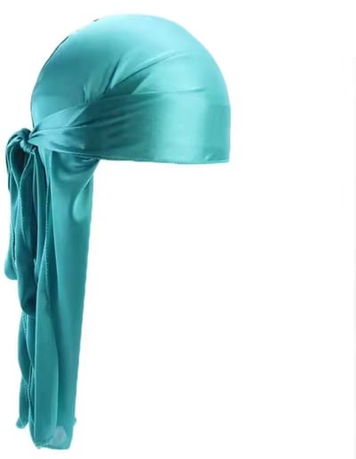 New Age Devi - Durag - Turquose - Hoofddeksel - Hoofddoek - Silky durag - Wave cap - Haarnet - Haardeksel