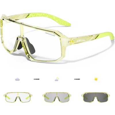KAPVOE Kinder Fietsbril UV400 Fotochrome Zonnebril voor MTB Racefiets Buitensporten Hardloop Brillen No accessories