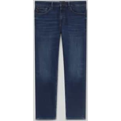 Slim fit jeans van katoenmix