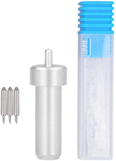Allecto Plus - Fijne punt snijmes met houder voor plotter - 30° 45° 60° - Aluminium mesjes - Vervangingsset voor snijplotter JOY - Hoogwaardige kwaliteit