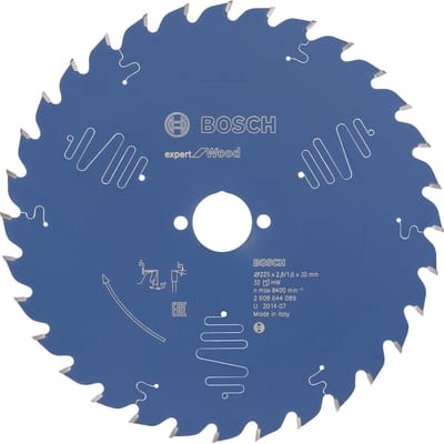 Bosch Cirkelzaagblad expert for Wood 225x30x2.6/1.6x32 T